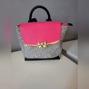 Betsey Johnson Bow Backpack, VGUC